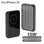 CASEIER 15W Banque de Puissance Magnétique Sans Fil Power Bank pour iPhone 12 Series – Image 15