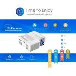 Gigxon G28B Μini-LED Portable Cinéma et Projecteur 3D