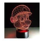 Super Mario - Lampe holographique avec éclairage optique 3D