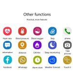 CF007 Montre Intelligent avec Mesure de la Fréquence Cardiaque et de la Pression Artérielle – Image 12