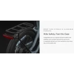 folding electric bike with rear turn signals and aluminum fenders