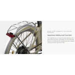 electric bike with rear turn signals and aluminum fenders