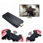 gaming console with wireless controllers