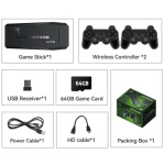 gaming console with many components