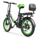folding electric bike with a comfortable passenger seat
