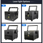 laser lighting system with different power levels