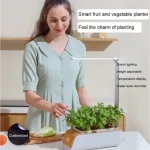 smart hydroponic pot for herbs and fruits