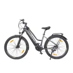 electric trekking bike with a V-shaped frame