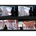holographic wall for immersive holographic tours