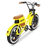 electric bike with a luxury leather saddle