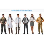 Affichage basé sur l'IA avec différents avatars