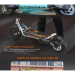 electric scooter with large deck