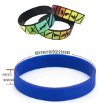 customizable silicon bracelet