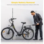 vélo électrique avec batterie amovible