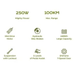 vélo électrique avec roues de 27,5 pouces