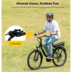 vélo électrique avec fourche à suspension