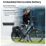 vélo électrique avec batterie amovible