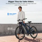 vélo électrique avec des pneus plus larges