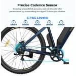 vélo électrique avec cinq niveaux d'assistance au pédalage