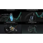 vélo électrique à batterie au lithium 48V