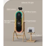 photomaton de miroir rétro