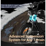 vélo électrique à double suspension