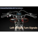 Vélo électrique avec clignotants intégrés