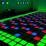 Panneau à grille de pixels intérieur