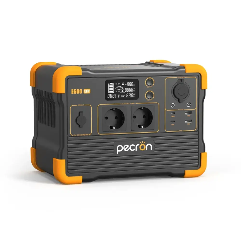 Pecron E600LFP Station d'Énergie Solaire Portable recharge solaire portable