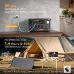générateur d'énergie portable idéal pour le camping et les activités de plein air