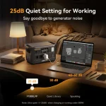Générateur électrique portable avec mode silencieux pour le travail