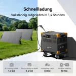Station d'alimentation portable extensible PECRON E3800LFP 4200 W (3840 Wh) avec chariot gratuit – Image 3