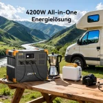 Station d'alimentation portable extensible PECRON E3800LFP 4200 W (3840 Wh) avec chariot gratuit – Image 4